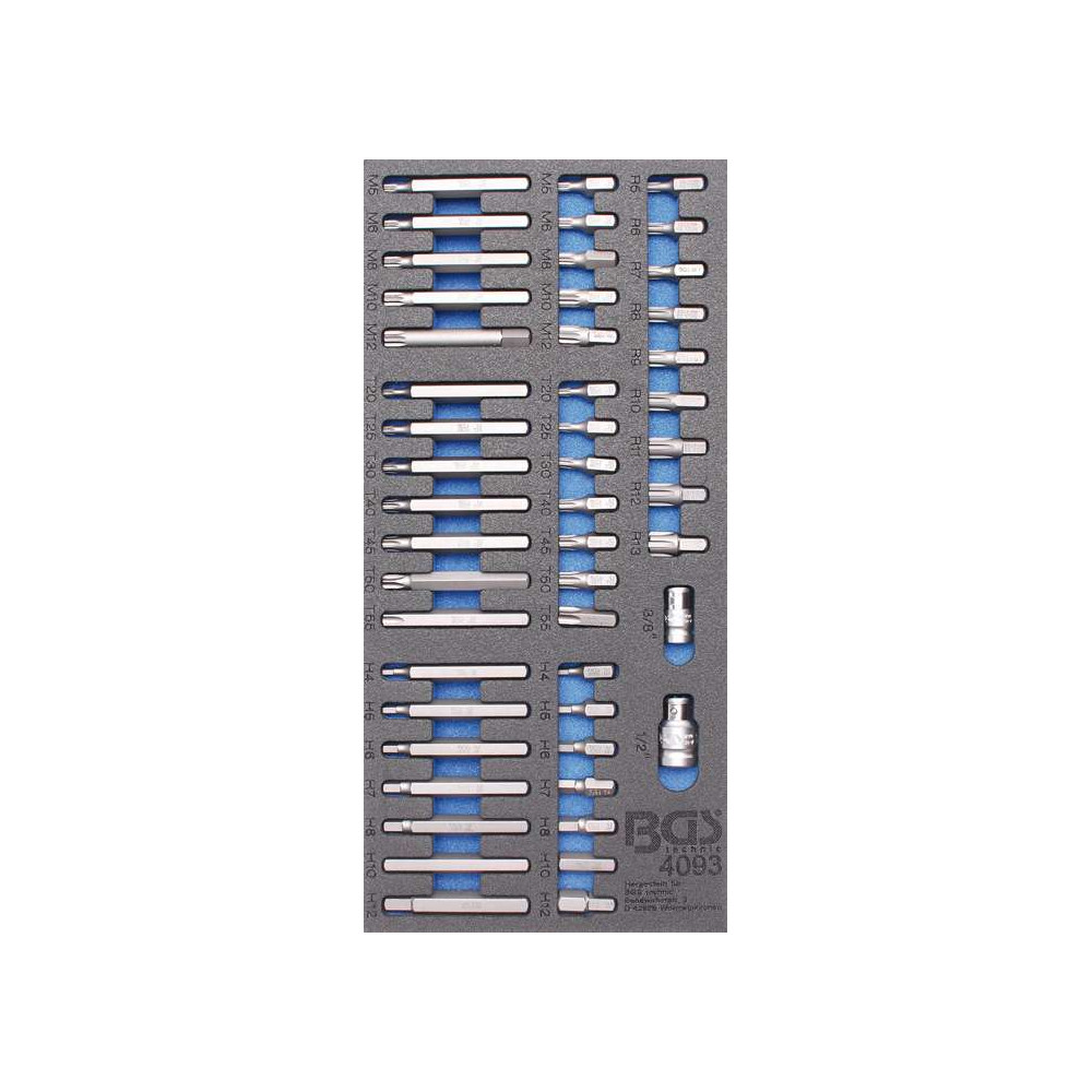 Nářaďový modul 1/3 - BGS1040936 Kombinované bity. Sada 49 dílů