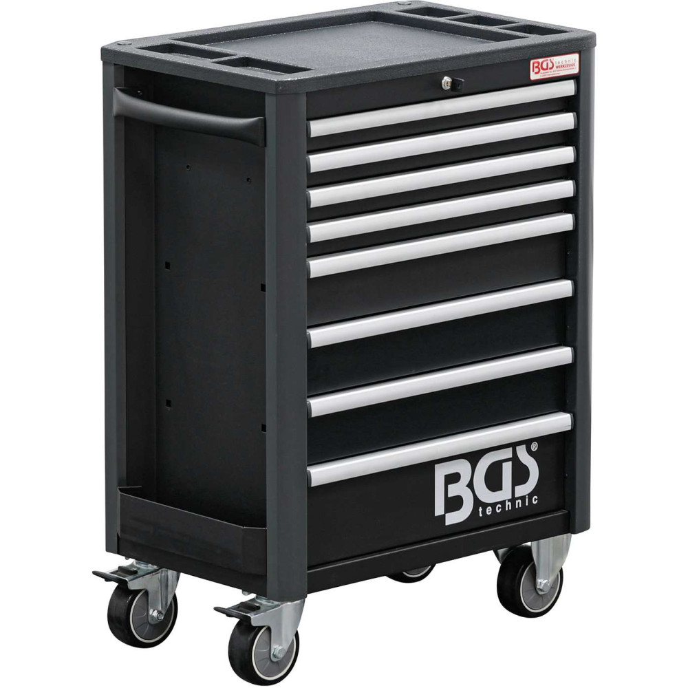 Montážní pojízdný vozík BGS104111, 8 zásuvek. Prázdný