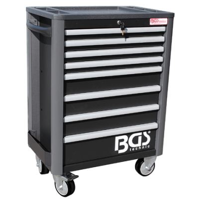 Montážní pojízdný vozík BGS104111, 8 zásuvek. Prázdný
