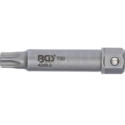 Bit 12 mm T-profil (pro Torx) T50 x 64 mm BGS104248-2 Pro demontáž řemenic alternátorů