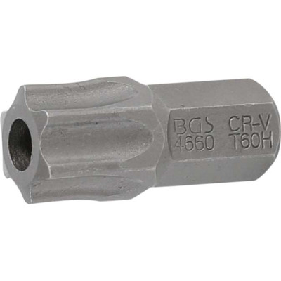 Bit pohon vnější šestihran 10 mm (3/8") T-profil (pro Torx) s otvorem T60