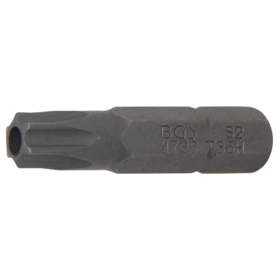 Bit pohon vnější šestihran 6,3 mm (1/4") T-profil (pro Torx) s otvorem T35
