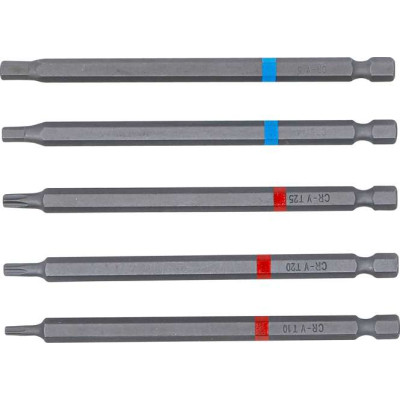 Skrutkovacie bity 1/4" Hex, Torx BGS104836 dĺžka 110 mm (Sada 5 dielov)