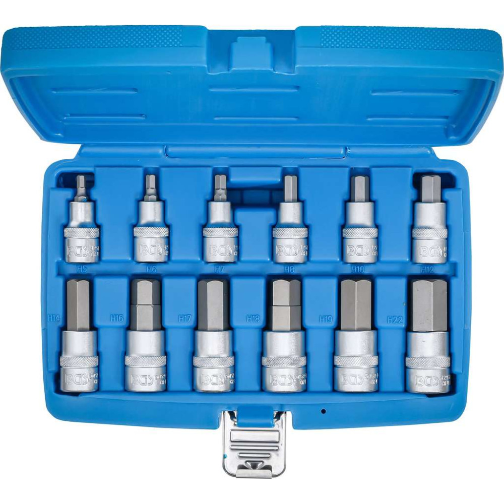 Zástrčné hlavice 1/2" inbus 5 ÷ 22 mm BGS105052 Sada 12 dílů