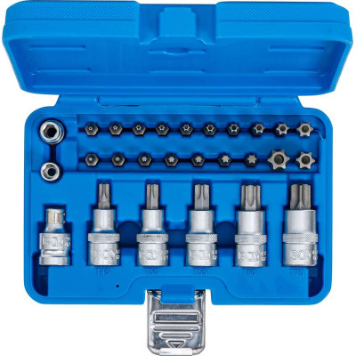 Súprava bitov a nástrčných hlavíc 12,5 mm (1/2") T-profil (pre Torx) (27 dielna)