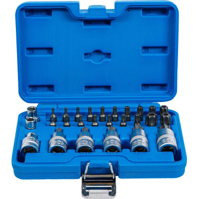 Súprava bitov a nástrčných hlavíc 12,5 mm (1/2") T-profil (pre Torx) (27 dielna)