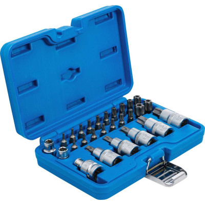 Súprava bitov a nástrčných hlavíc 12,5 mm (1/2") T-profil (pre Torx) (27 dielna)