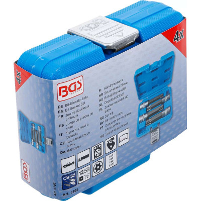 Zástrčné hlavice 1/2" pre T70 ÷ T100 BGS105103 (Sada 4 diely)