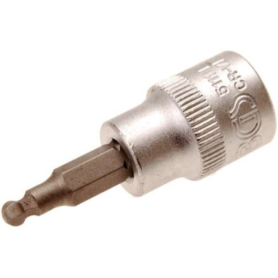 Zástrčná bitová hlavica 3/8" inbus 4 mm BGS105111 s guľovou hlavou