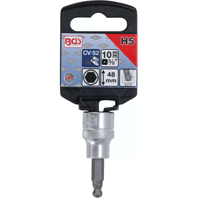 Zástrčná bitová hlavica 3/8" inbus 5 mm BGS105112 s guľovou hlavou