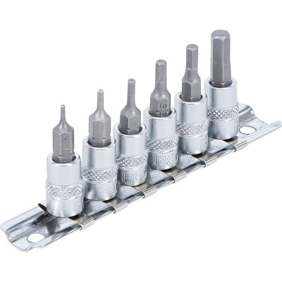 Zástrčné hlavice 1/4" 6-hranné 1,5 ÷ 6 mm BGS105151 (Sada 6 dielov)