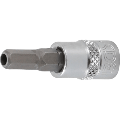 Zástrčná hlavice 1/4" inbus 5 mm BGS105156-5 s vrtáním