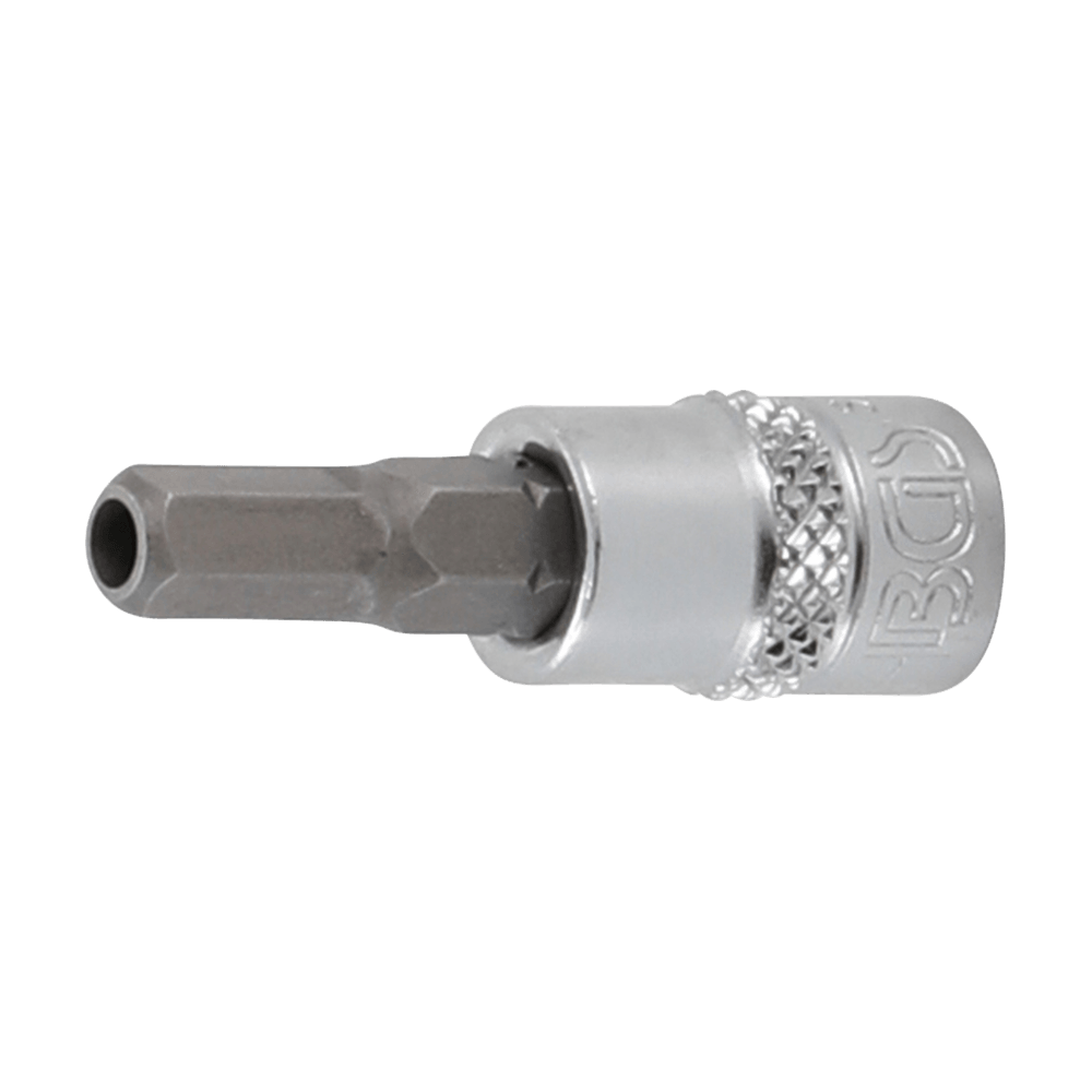 Zástrčná hlavice 1/4" inbus 5 mm BGS105156-5 s vrtáním