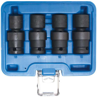 Nástrčné hlavice 1/2" šestihran 16 ÷ 19 mm BGS105200 kloubové, tvrzené (Sada 4 díly)