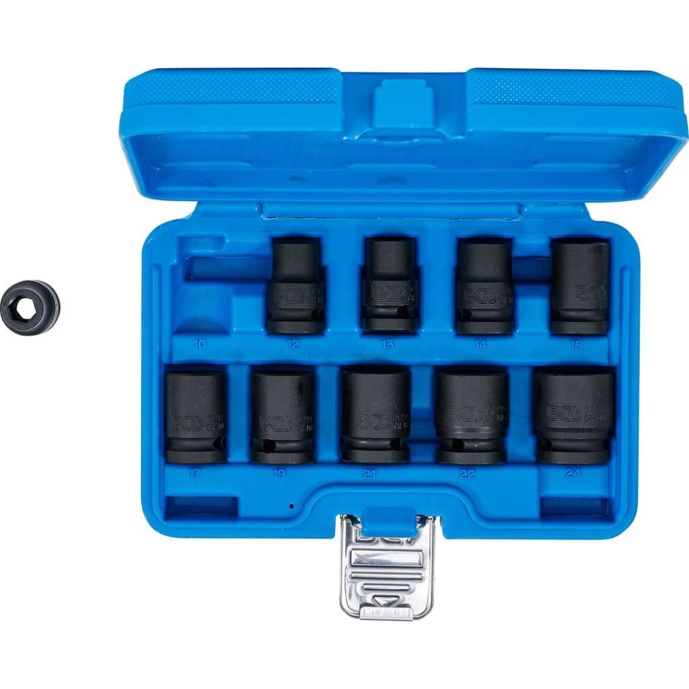 Nástrčné hlavice 1/2" 10 ÷ 24 mm BGS105205,tvrdené, Pro Torque (sada 13 dielov)