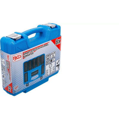 Nástrčné hlavice 3/4" OK 22 ÷ 38 mm BGS105241, predĺžené, rázové. Sada 8 dielov