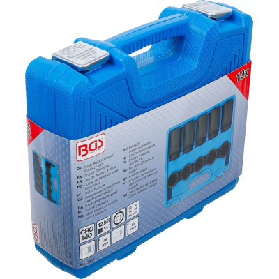 Nástrčné hlavice 1/2" 32 ÷ 36 mm BGS105330, 12hranné, rázové (Sada 10 dílů)