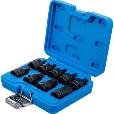 Zástrčné hlavice šesťhranné (inbus) 1/2" 5 ÷ 19 mm BGS105485, silové. Sada 9 dielov