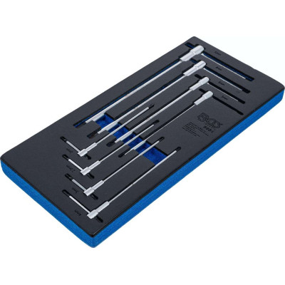 Náraďový modul 1/3: BGS106081 Zástrčné kľúče 6hrán 2 ÷ 10 mm s posuvnou T-rukoväťou