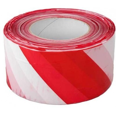 Výstražná páska 70mm/500m - červeno/bílá
