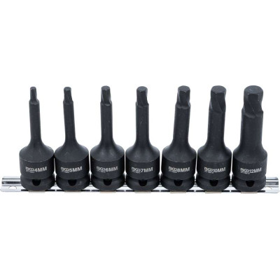 Súprava na povolenie poškodených skrutiek 12,5 mm (1/2") pre defektný vnútorný šesťhran 4 - 12 mm (7 dielna) BGS 7004