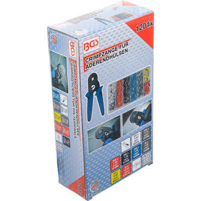 Krimpovací kleště na dutinky 0,25 ÷ 10 mm2 BGS1071000 (Včetně sady dutinek)