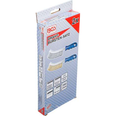Sada drôtených kief oceľový a medený drôt 260 mm (2 ks) BGS 71033