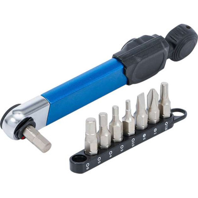 Momentový kľúč 1/4" a bity BGS1074295 2 ÷ 10 Nm (Sada 9 dielov)