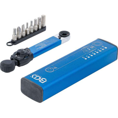 Momentový kľúč 1/4" a bity BGS1074295 2 ÷ 10 Nm (Sada 9 dielov)