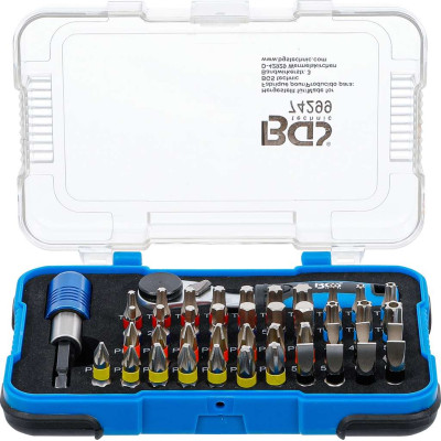 Bitová račňa a bity 1/4" BGS1074299 Torx, Hex, PH, PZ, SL (Sada 43 dielov)