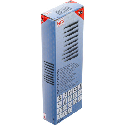 Pinzety BGS1074413 z nerezovej ocele (Sada 9 dielov)
