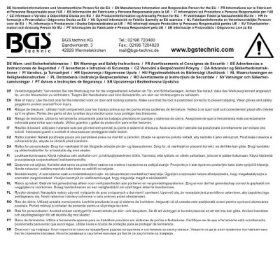Nafukovací tlakový vankúšový zdvihák 135 x 270 mm, s ručnou pumpou BGS1074482