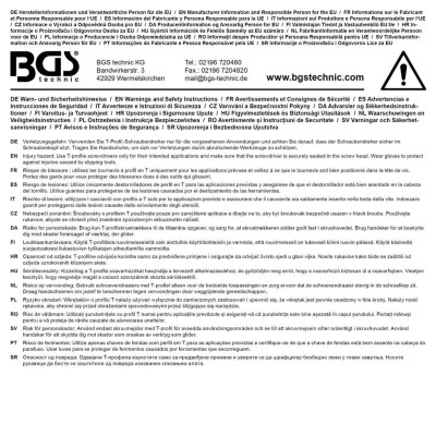 Skrutkovače T15 ÷ T30, extra dlhé (Sada 4 ks) BGS1074541