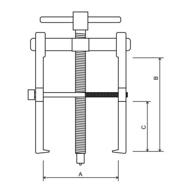 Dvouramenný stahovák Genborx SN0207D (55 x 90 mm)