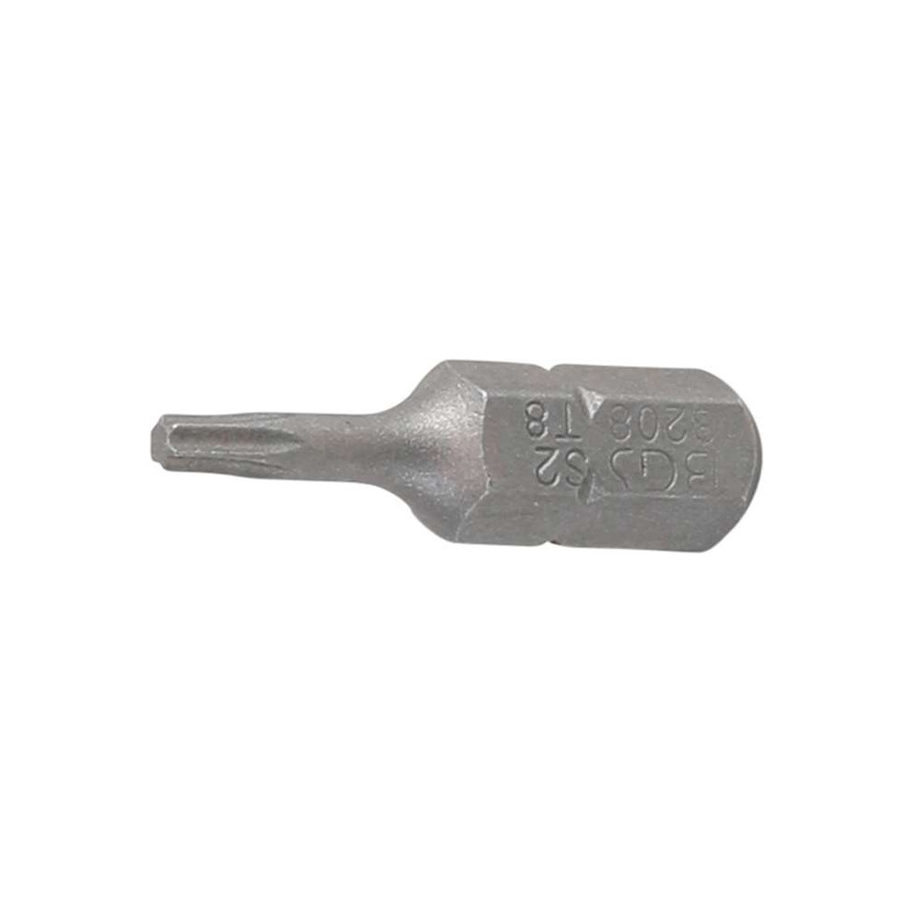 Bit - pohon vnější šestihran 6,3 mm (1/4") T-profil (pro Torx) T8, BGS 8208