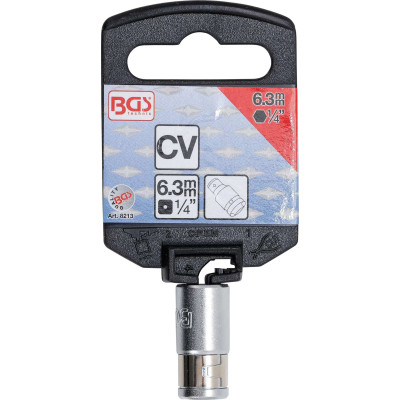 Bitový adaptér 1/4" s koulí BGS108213 (vnitřní šestihran/vnitřní čtyřhran)