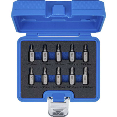 Bitové nadstavce 13 mm na poškodené skrutky BGS108547 (Sada 10 dielov)