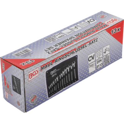 Očkoploché kľúče 8 ÷ 21 mm BGS108914 s funkciou račne Sada 13 dielov