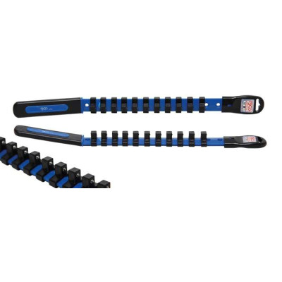 Kolejnice pro 3/8" hlavice BGS109194, 11 klipů