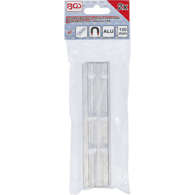 Ochranné prizmatické čeľuste pre zverák 150 mm BGS109285, hliníkové (Sada 2 diely)