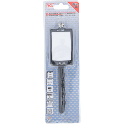 Inšpekčné zrkadlo 285 ÷ 870 mm s LED osvetlením BGS109302, teleskopické