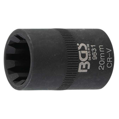Nástrčná hlavica 1/2" 10hranná 20 mm BGS109631 na brzdové strmene kotúčových bŕzd Pre VAG, Porsche