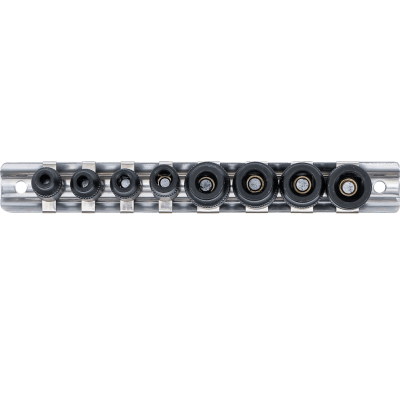 Nástrčné hlavice 1/4" a 3/8" na upnutie závitníkov BGS109771, magnetické (Sada 8 dielov)
