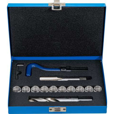 Vložkovací sada BGS1099432 pro opravu závitu M16 x 1,5 mm (14 dílů)