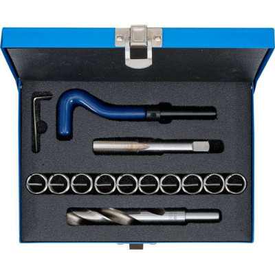 Vložkovací sada BGS1099432 pro opravu závitu M16 x 1,5 mm (14 dílů)