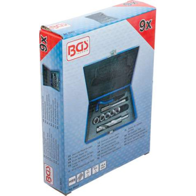 Vložkovacia sada BGS1099433 na opravu závitu M18 x 1,5 mm (9 dielov)