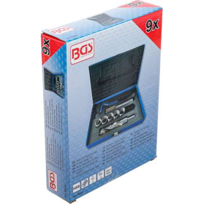 Vložkovacia sada BGS1099434 na opravu závitu M20 x 1,5 mm (9 dielov)