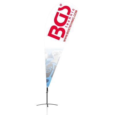 BGS® vlajka beach flag design 1 272 x 90 cm