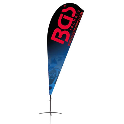 BGS® vlajka beach flag design 2 422 x 90 cm