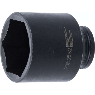 Nástrčná hlavice 1/2" šestihran 52 mm BGS1070012 rázová